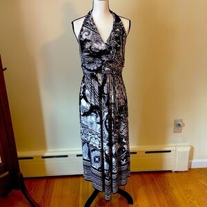 Soma Black and White Paisley Maxi Dress